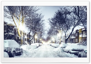 Winter City Street