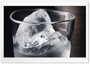 Ice In A Glass Of Water