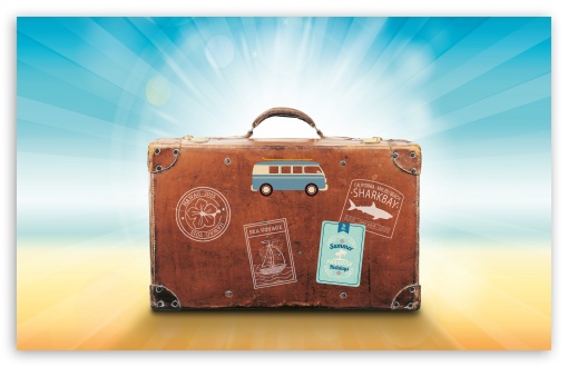Download Travel Suitcase UltraHD Wallpaper