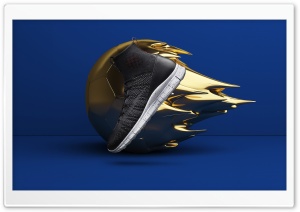Cool Shoe Design, Golden...