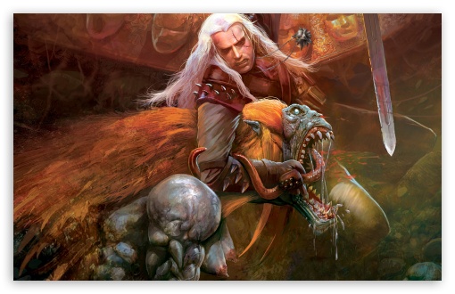 Download Killing The Beast, The Witcher UltraHD Wallpaper