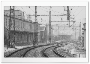 Railwaystation in Winter