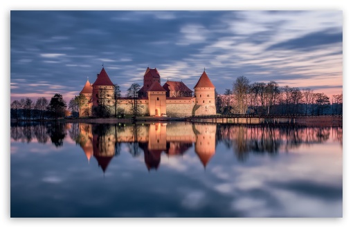 Download Trakai Island Castle, Lithuania UltraHD Wallpaper
