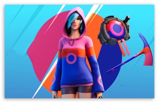 Download Fortnite Game Iris Skin Outfit UltraHD Wallpaper