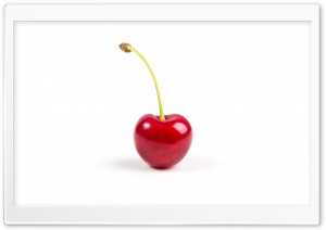 Single Red Cherry Fruit