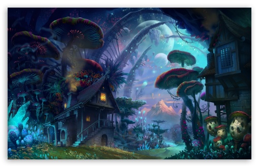 Download Tiny World Fantasy Art UltraHD Wallpaper