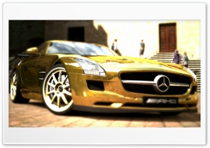 Mercedes Benz SLS AMG Gold