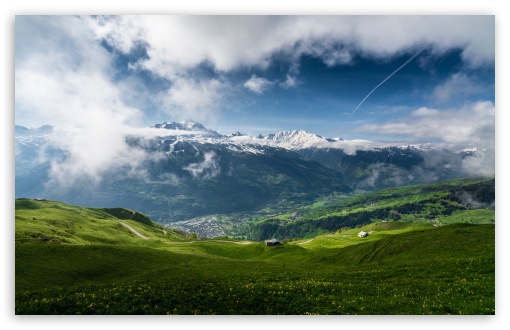 Download Spring Mountain Landscape UltraHD Wallpaper