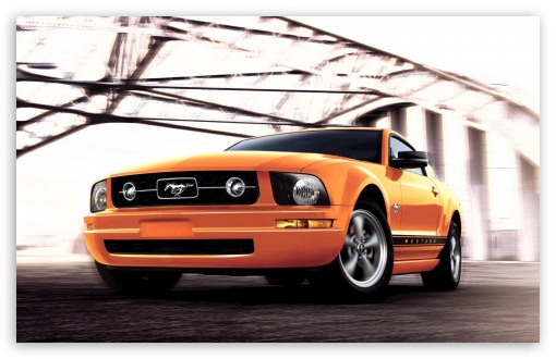 Download Yellow Mustang UltraHD Wallpaper
