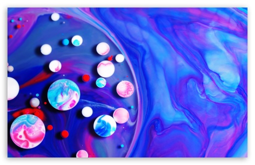 Download Paint Mix Bubbles UltraHD Wallpaper