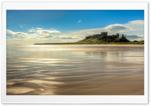 Bamburgh Castle, Beach,...
