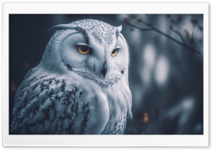 Beautiful White Snowy Owl...