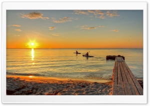 Canoeing At Sunsrise