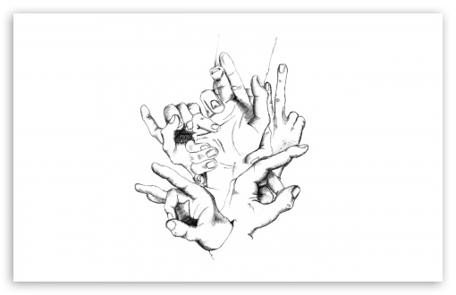 Download Hand Signs UltraHD Wallpaper