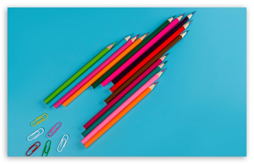 Download Back To School - Colored Pencils UltraHD Wallpaper