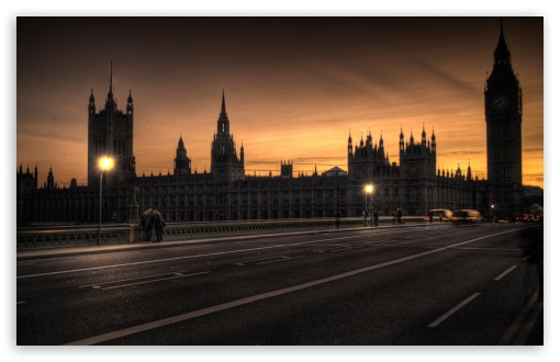 Download Westminster Palace At Dusk UltraHD Wallpaper