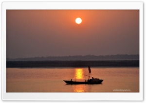 Sunset and Boat