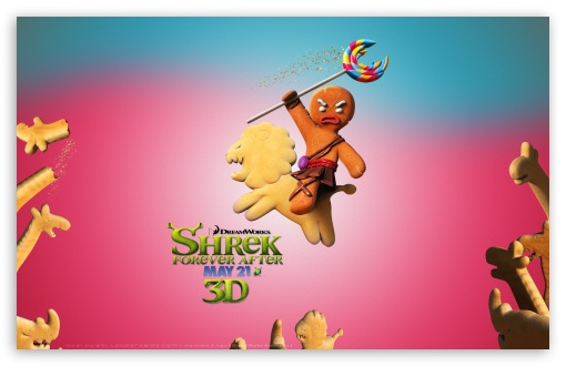 Download Bake No Prisoners, Gingerbread Man, Shrek... UltraHD Wallpaper