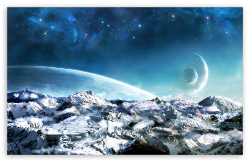 Download Mountains Landscape Fantasy UltraHD Wallpaper