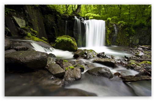 Download Beautiful Waterfall Scenery UltraHD Wallpaper