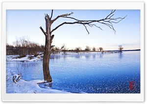 Clinton Lake Frozen