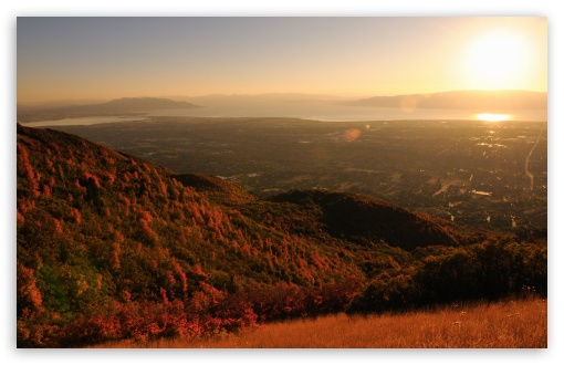 Download Squaw Peak Sunset UltraHD Wallpaper