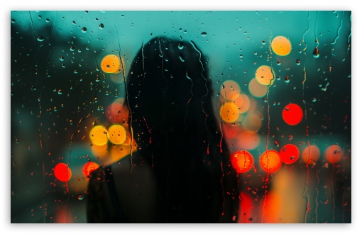 Download Rain Window UltraHD Wallpaper