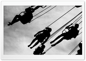 Amusement Park Black And White