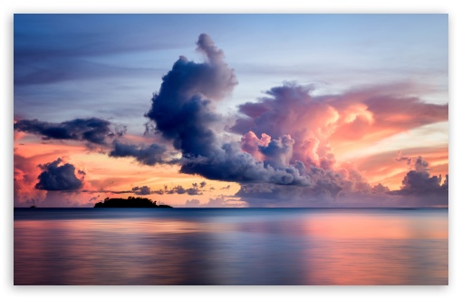 Download Sunset Clouds, Guam UltraHD Wallpaper
