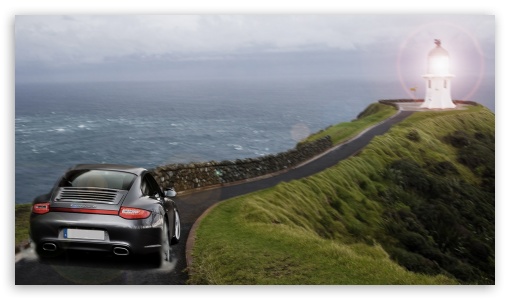Download Porsche Lighthouse UltraHD Wallpaper
