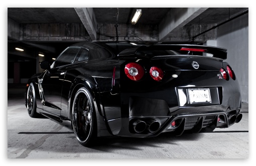 Download Nissan GTR - Stunning Black UltraHD Wallpaper