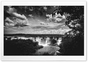 Iguazu Falls Black and White