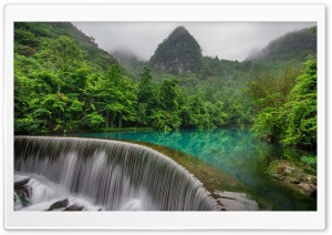 Forest Waterfall Cave