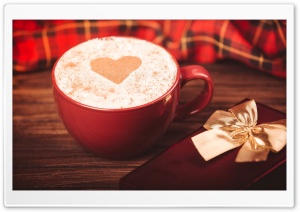 Cappuccino With Heart On Foam