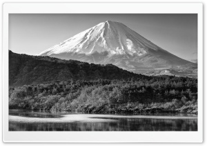 Mount Fuji Black and White
