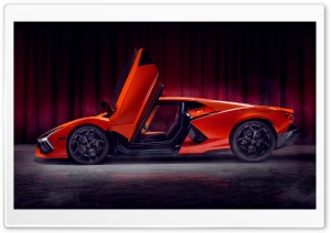 Orange Lamborghini Scissor Doors