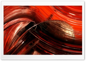 3D Red Glass Macro