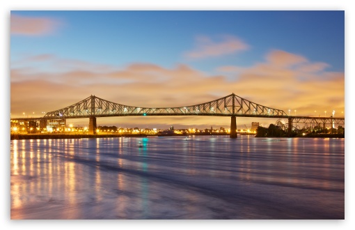 Download Jacques Cartier Bridge crossing the Saint... UltraHD Wallpaper