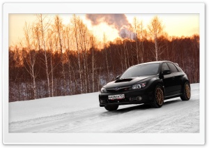 Subaru Impreza WRX On Snow