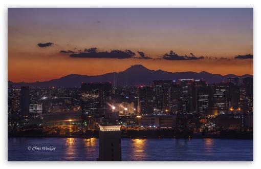 Download Sunset, Tokyo UltraHD Wallpaper