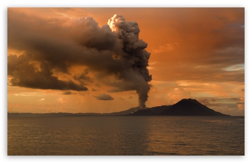 Download Papua New Guinea Volcanic Eruption UltraHD Wallpaper