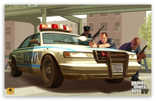 Download GTA 4 Cops UltraHD Wallpaper