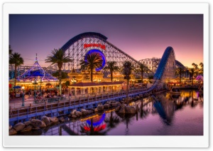 Paradise Pier at Dusk