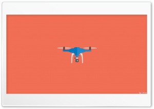 Drone Minimal Artwork - Orange