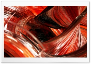 3D Reddish Glass Macro
