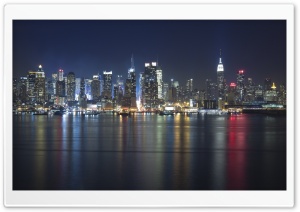 Manhattan Panorama At Night