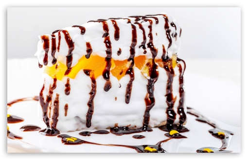 Download Delicious Cake Slice UltraHD Wallpaper