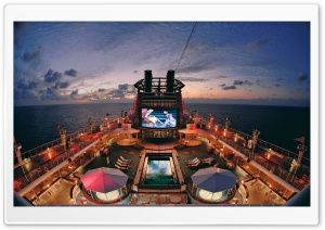 Cruise Ship Deck Night