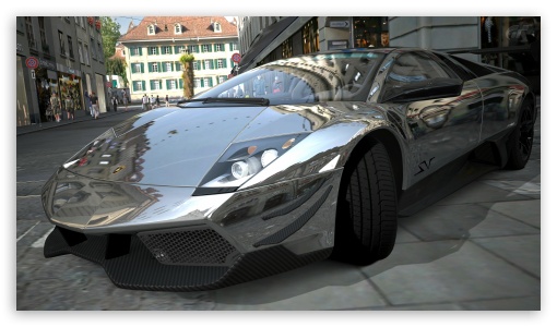 Download Lamborghini Murcielago LP670-4 Chrome UltraHD Wallpaper