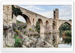 Besalus Romanesque Bridge...